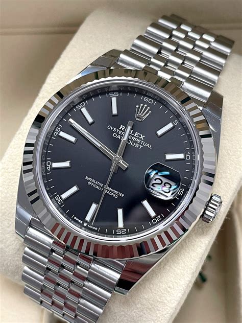 rolex datejust 41 second hand|rolex 41mm datejust stainless steel.